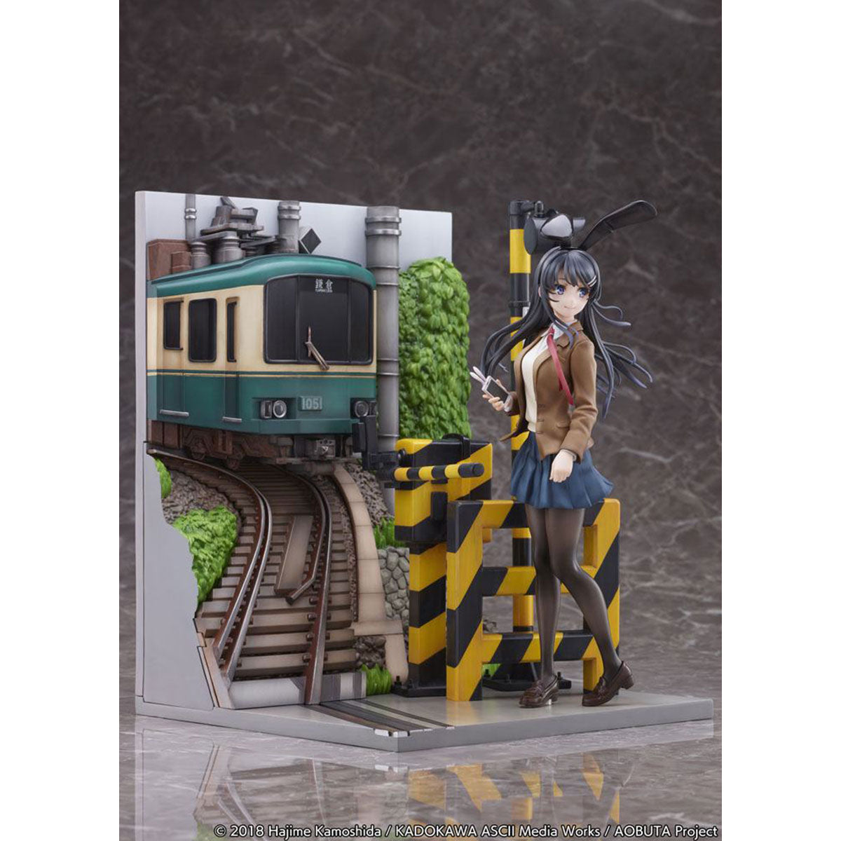 SHIBUYA SCRAMBLE FIGURE 《青春豬頭少年不會夢到兔女郎學姊》1/7 比例人像 櫻島麻衣 -江之電 Ver.-