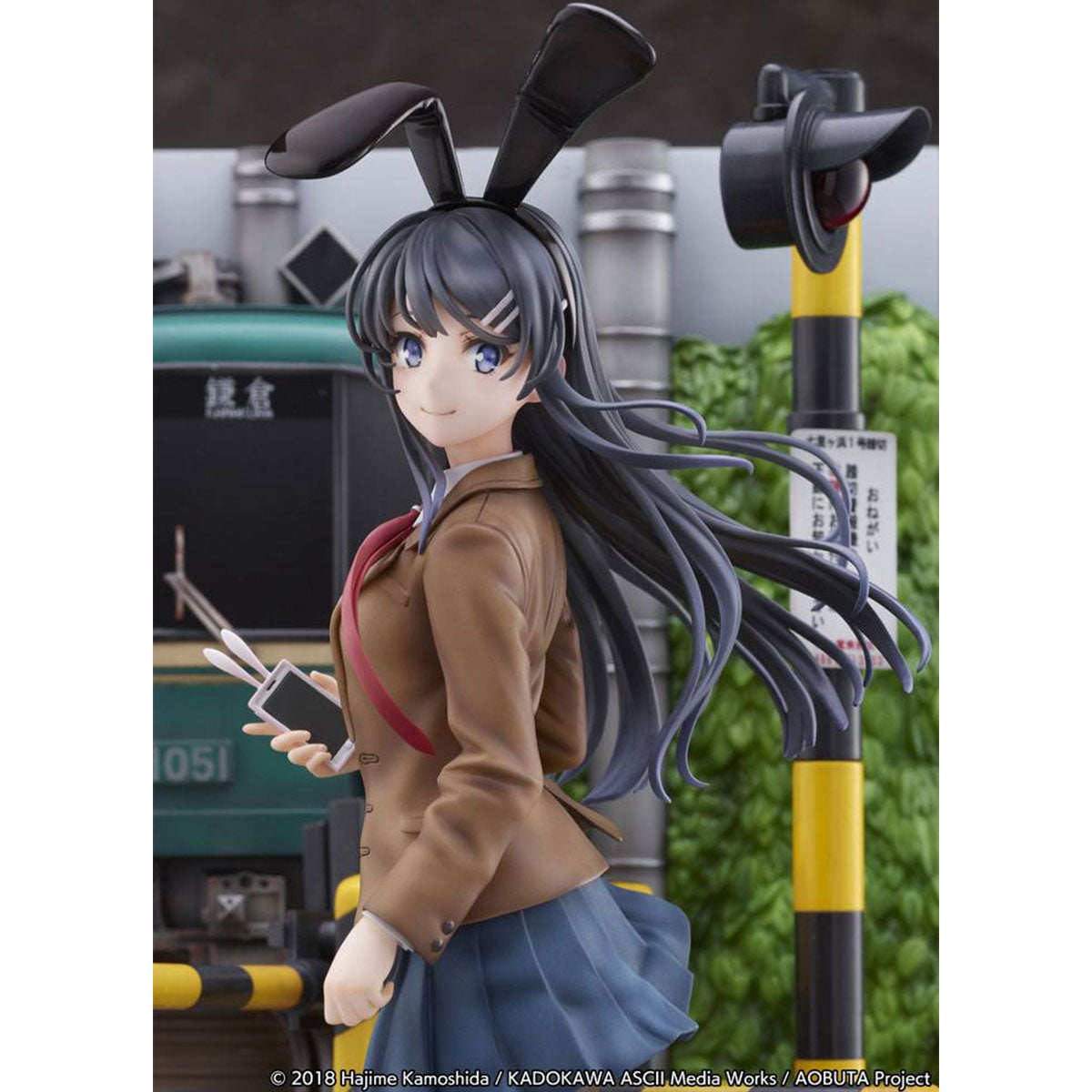 SHIBUYA SCRAMBLE FIGURE 《青春豬頭少年不會夢到兔女郎學姊》1/7 比例人像 櫻島麻衣 -江之電 Ver.-