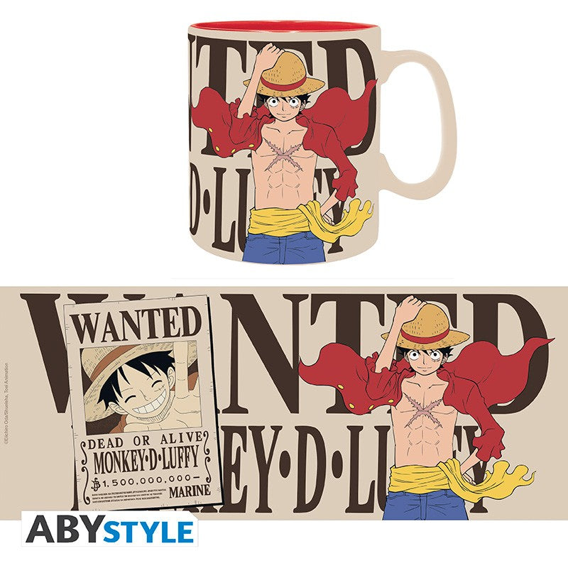 ONE PIECE 海賊王 馬克杯 460ml 路飛wanted