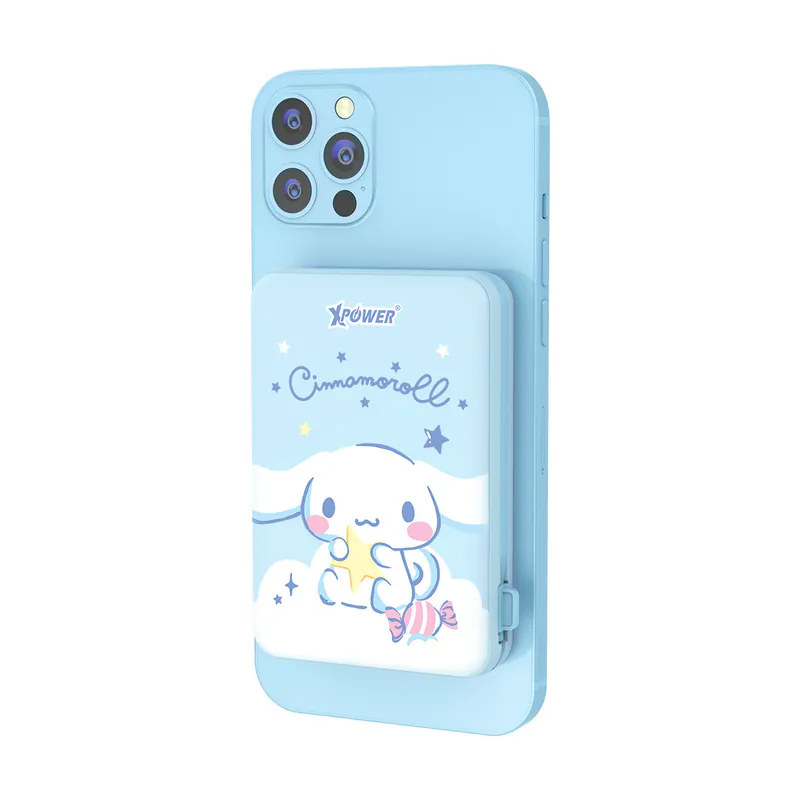 XPower x Sanrio Cinnamoroll M10C 3合1磁吸無線快充+PD 3.0外置充電器