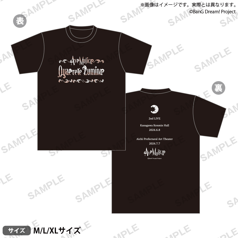 Bushiroad Creative 《BanG Dream!》系列T-Shirt Ave Mujica「2nd LIVE Quaerere Lumina」