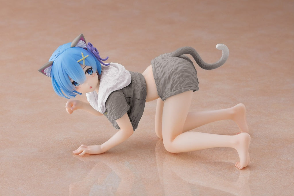 Taito Desktop Cute Figure 《Re:從零開始的異世界生活》 雷姆 (貓咪家居服 Ver.) Renewal Edition