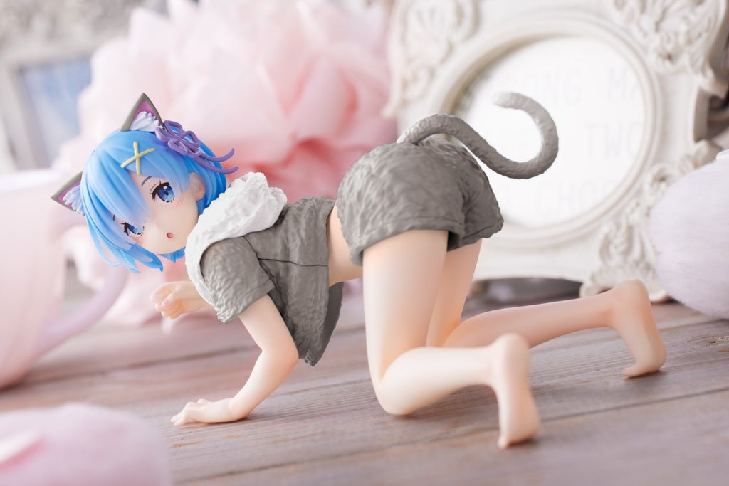 Taito Desktop Cute Figure 《Re:從零開始的異世界生活》 雷姆 (貓咪家居服 Ver.) Renewal Edition